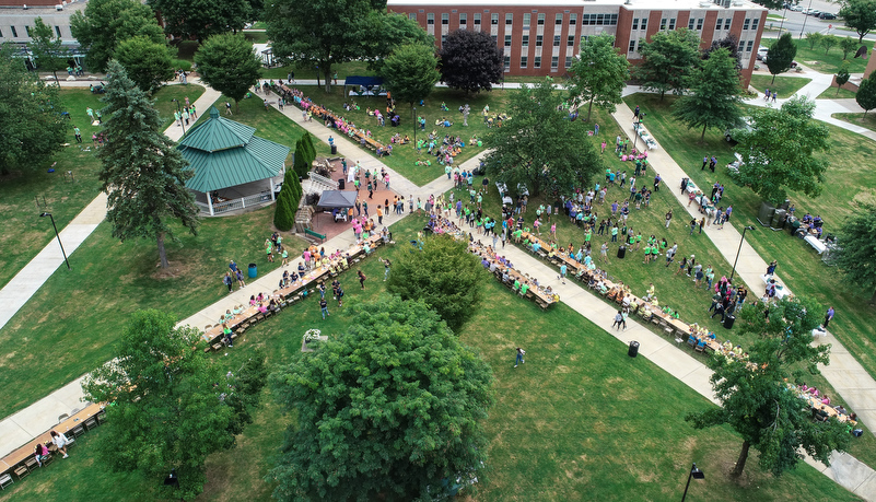 Campus Cookout from above