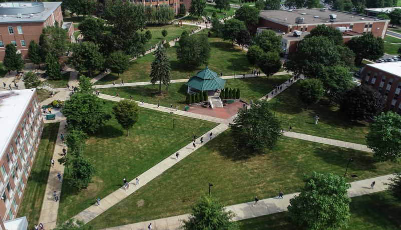 Students on campus