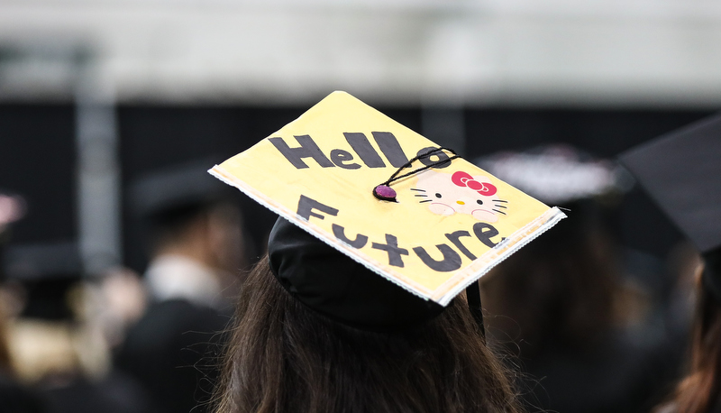 Decorated graduation cap