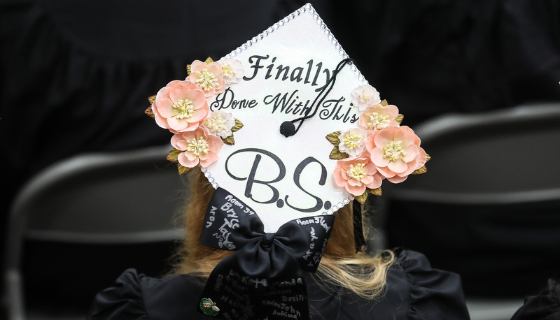 Decorated graduation cap