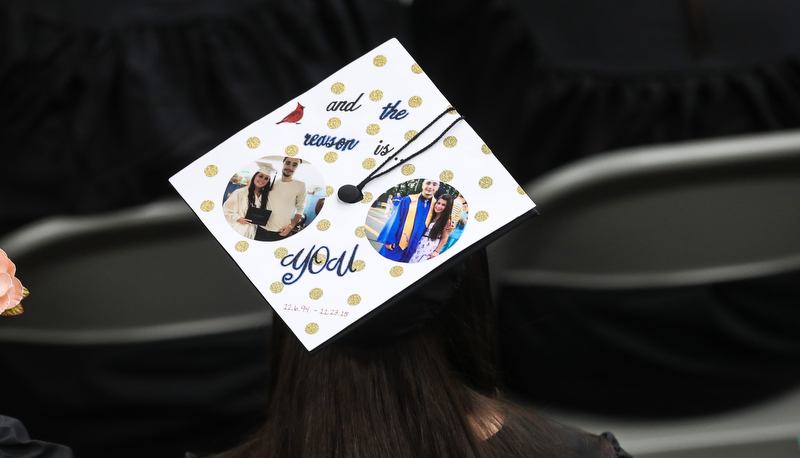Decorated graduation cap