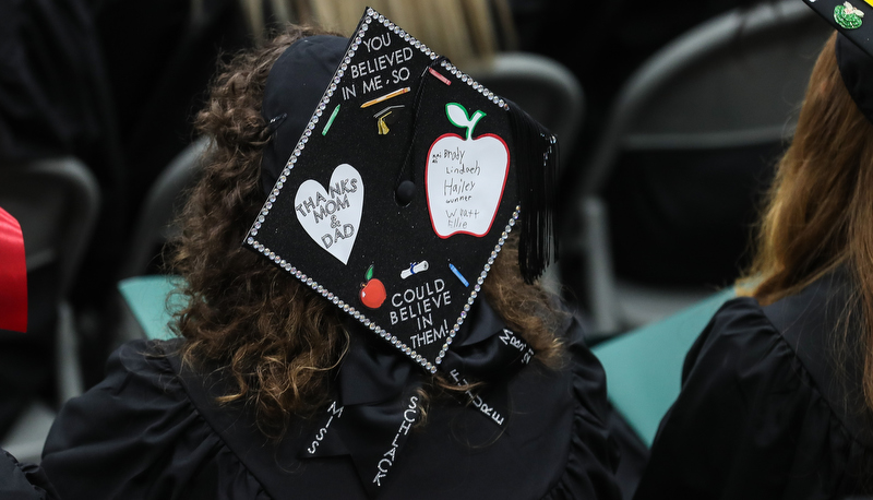 Decorated graduation cap