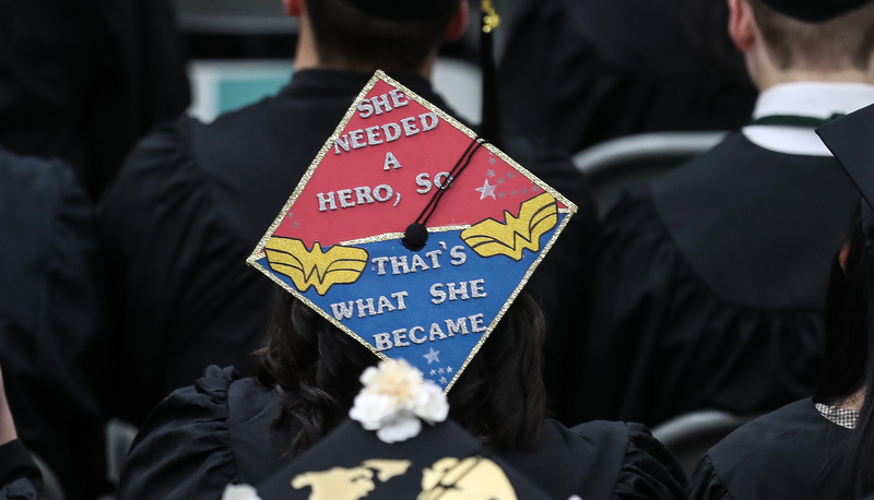 Decorated graduation cap