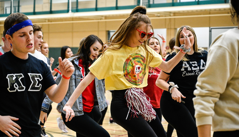 A dance party breaks out