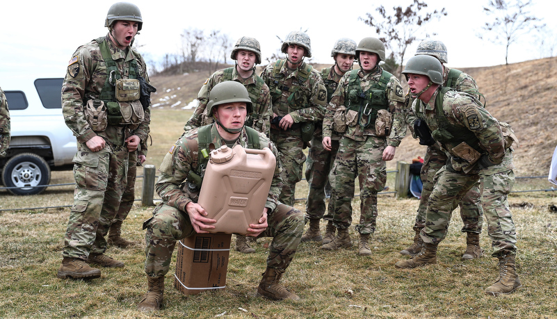 Cadets working together