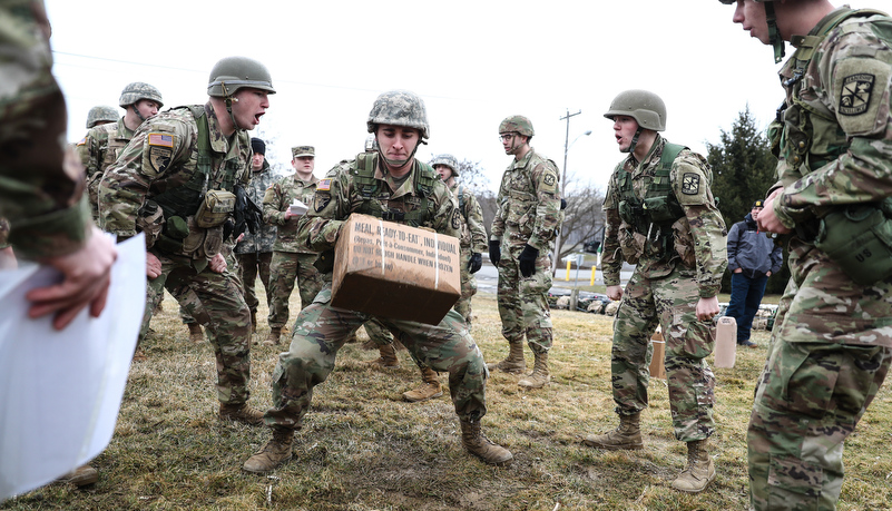 Cadets working together