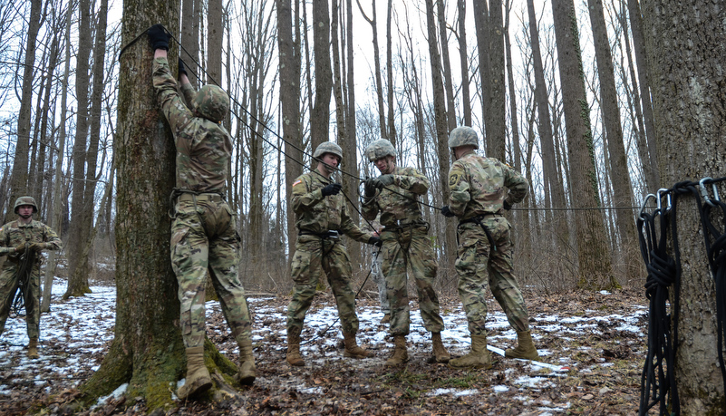 Cadets working together