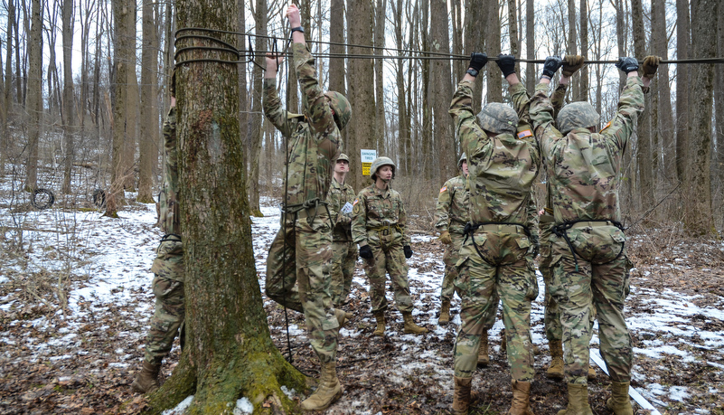 Cadets working together