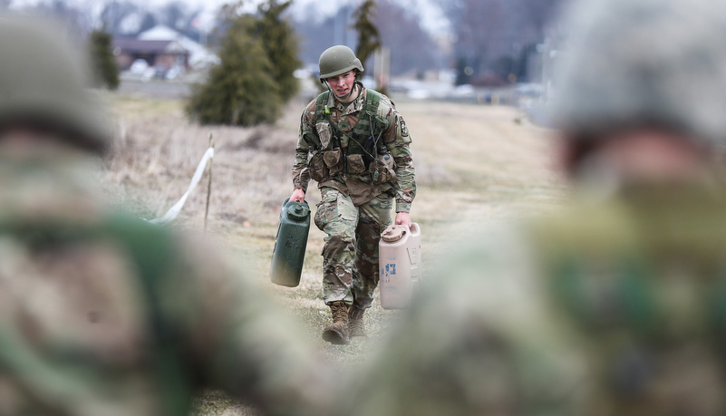 Cadets working together