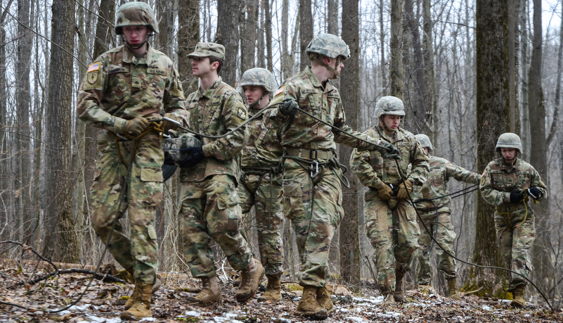 Cadets working together