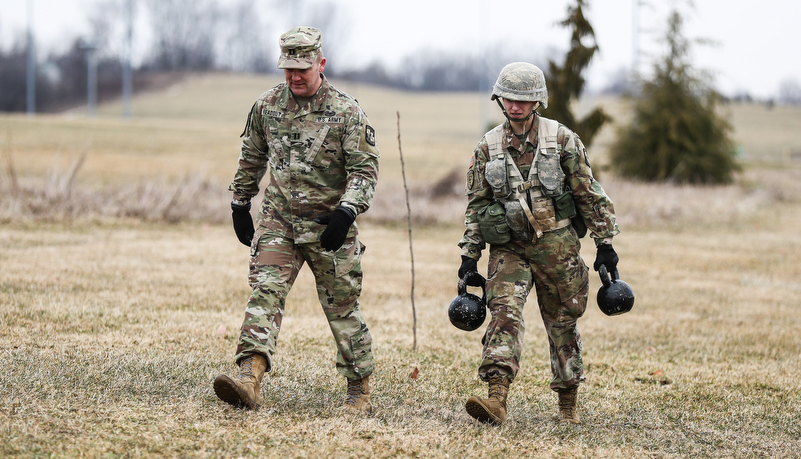 Cadets working together