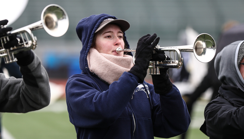 Marching band on the field