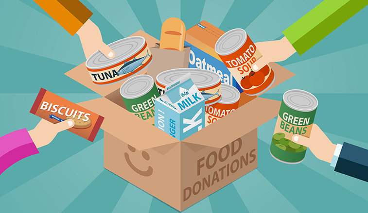 Graphic of food donation