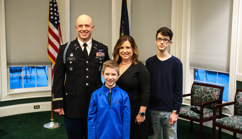 Col. Richey's with his family