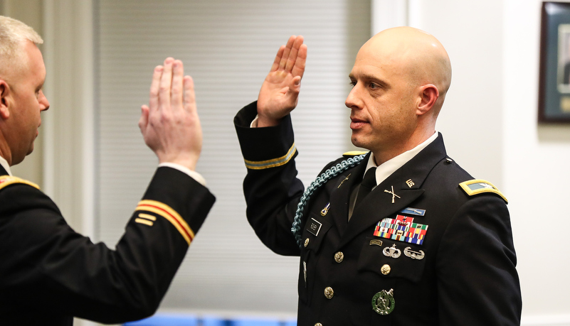 Col. Richey's sworn in