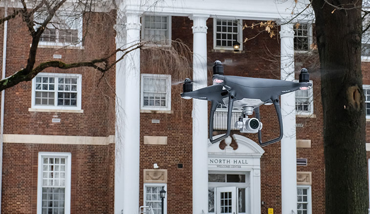 Drone in flight