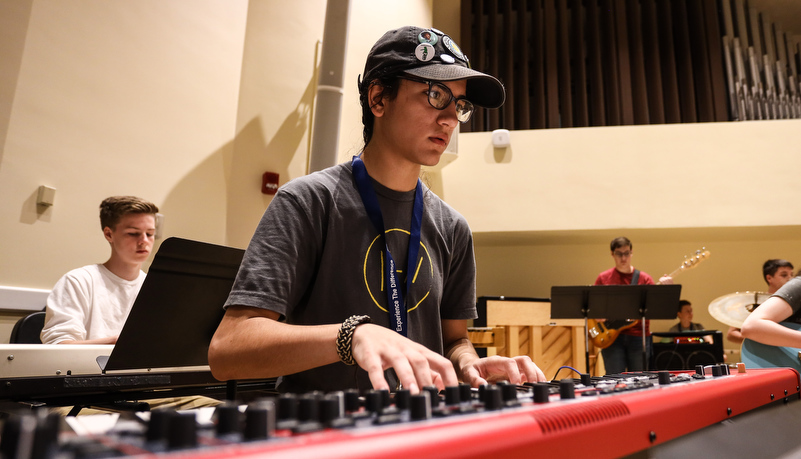 Students playing Jazz music