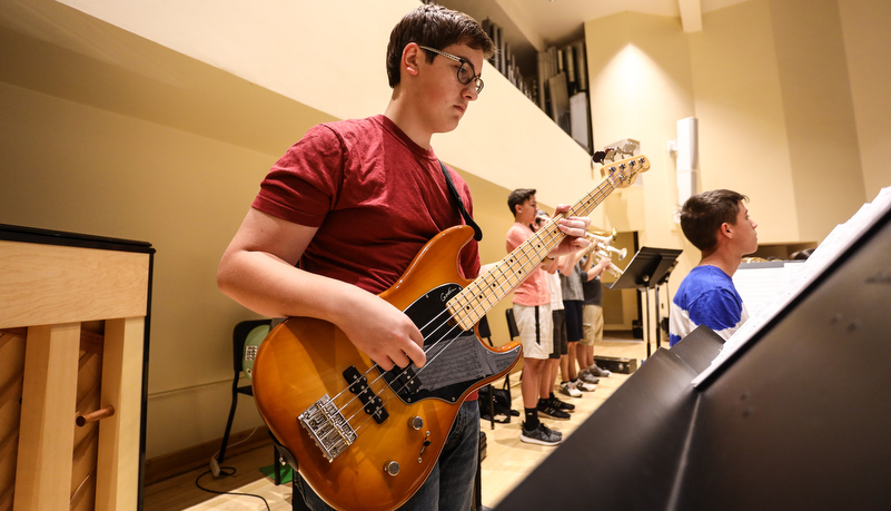 Students playing Jazz music