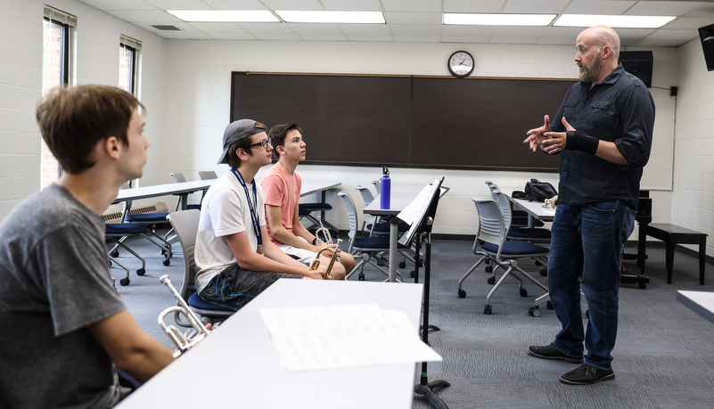 Students playing Jazz music