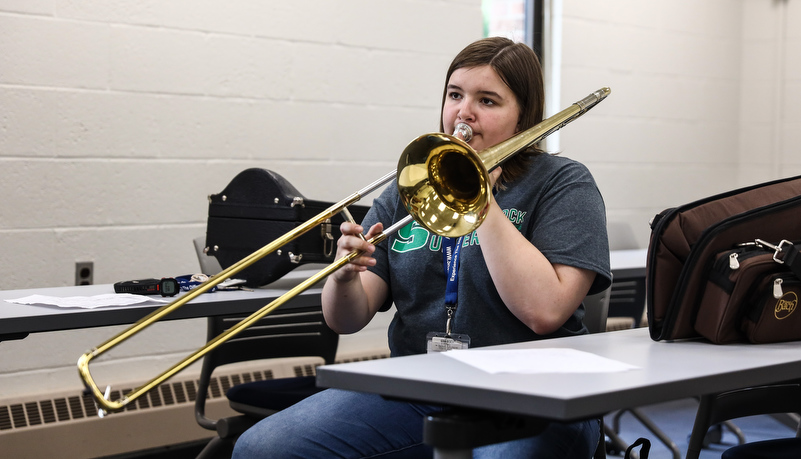 Students playing Jazz music