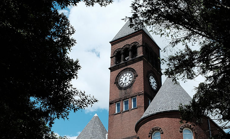 Old Main in the sun