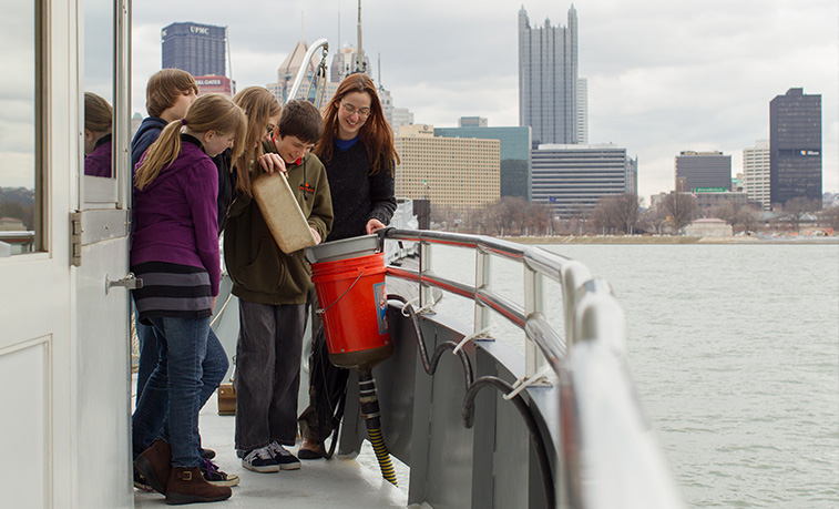 A school trip aord the Rivers of Steel