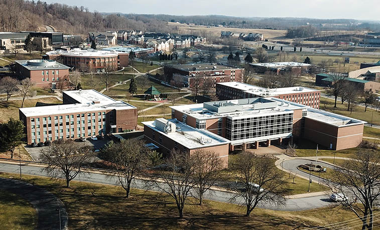 Lower Campus from the air