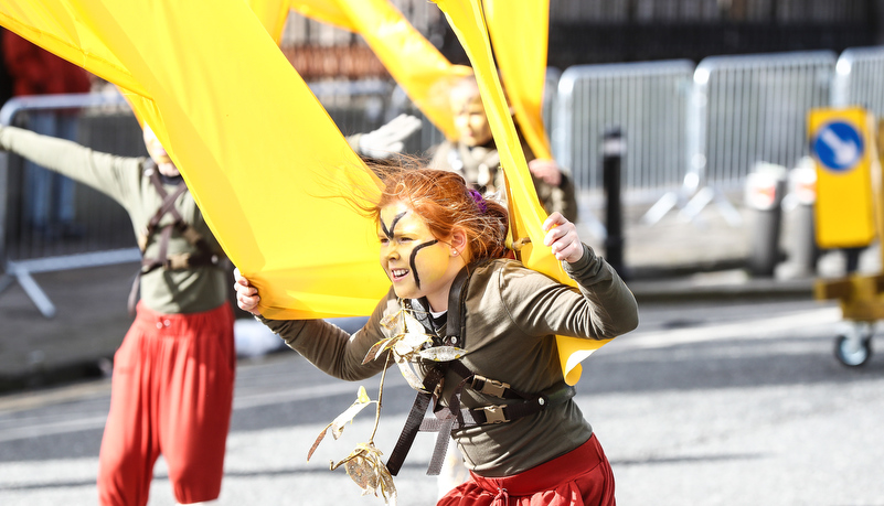 Parade performers