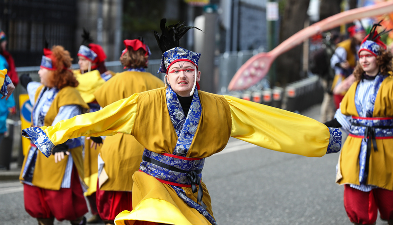 Parade performers