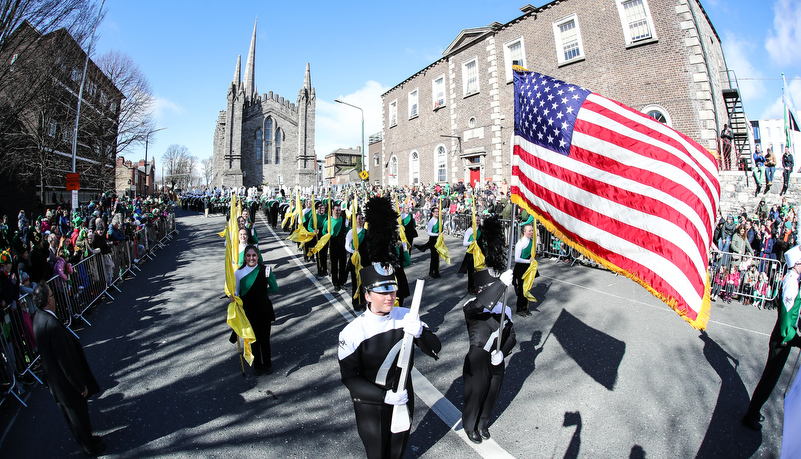 Marching band in Dublin