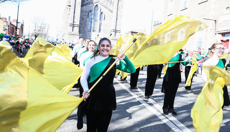 Marching band in Dublin