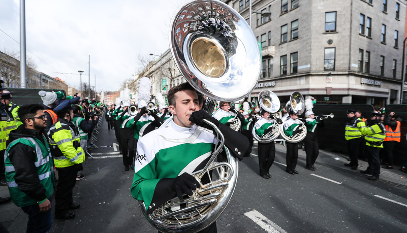 Marching band in Dublin
