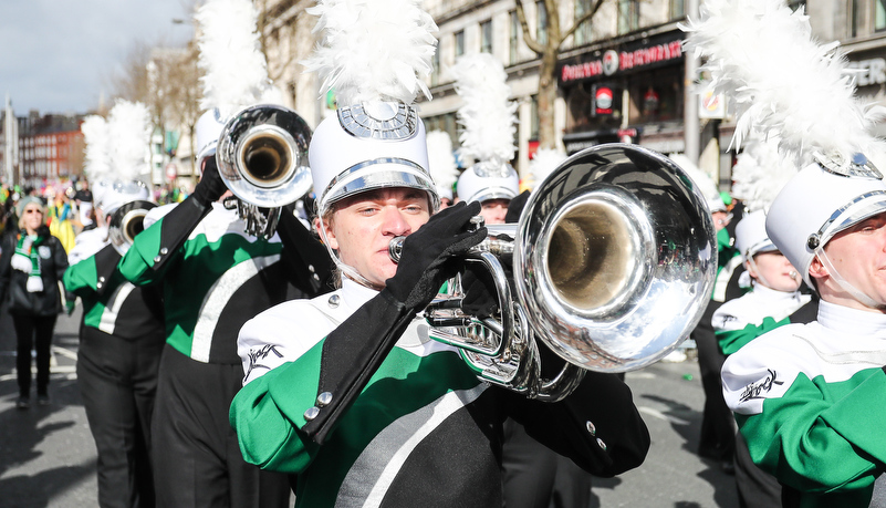 Marching band in Dublin