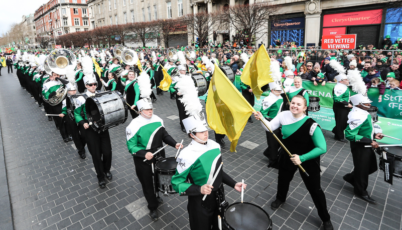 Marching band in Dublin