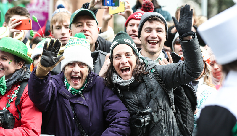 Slippery Rock fans in Dublin