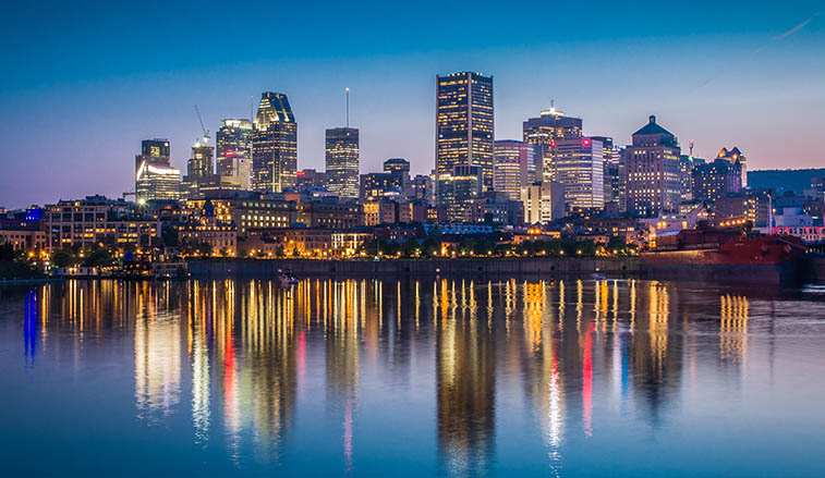 Montreal Skyline at night