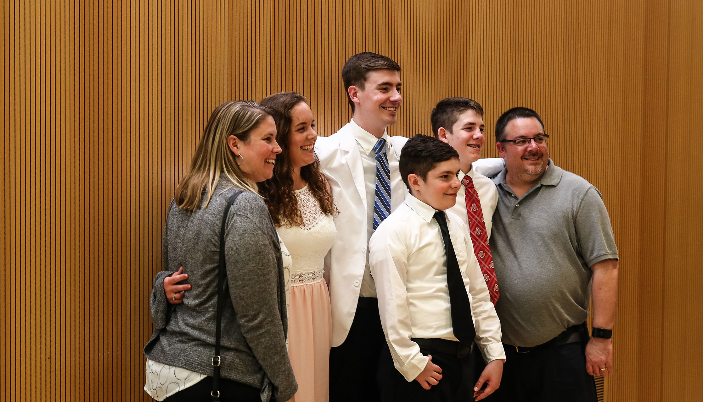 students pose for a photo