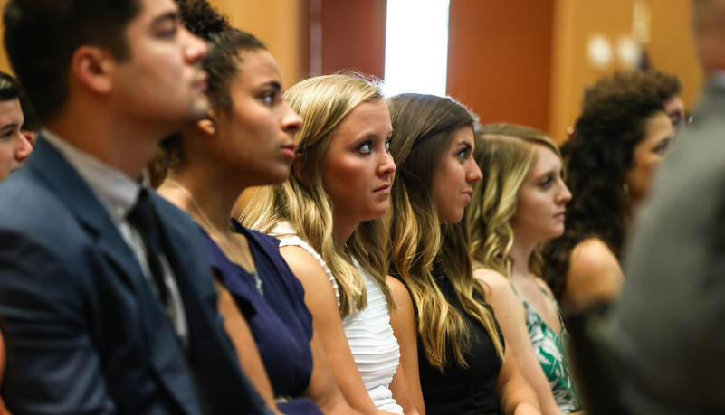 student in the audience