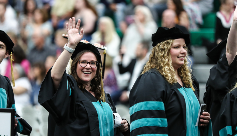 Graduate enters