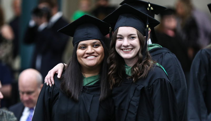 Graduates enter