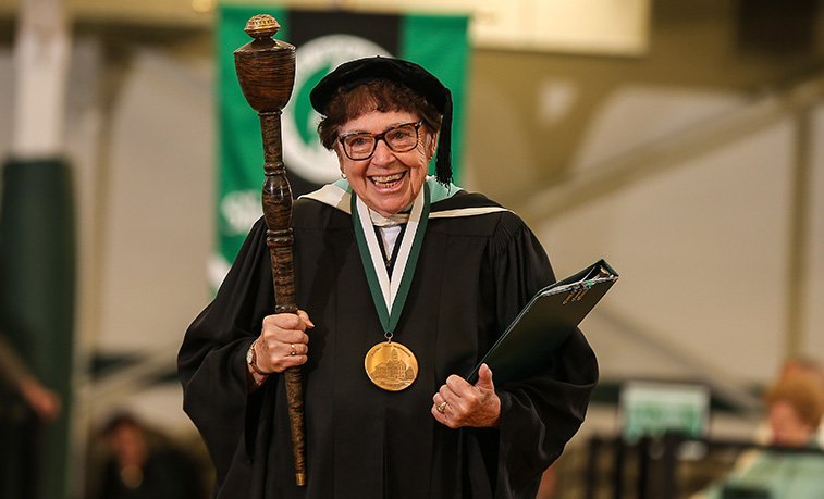 Wilma Cavill leads commencement