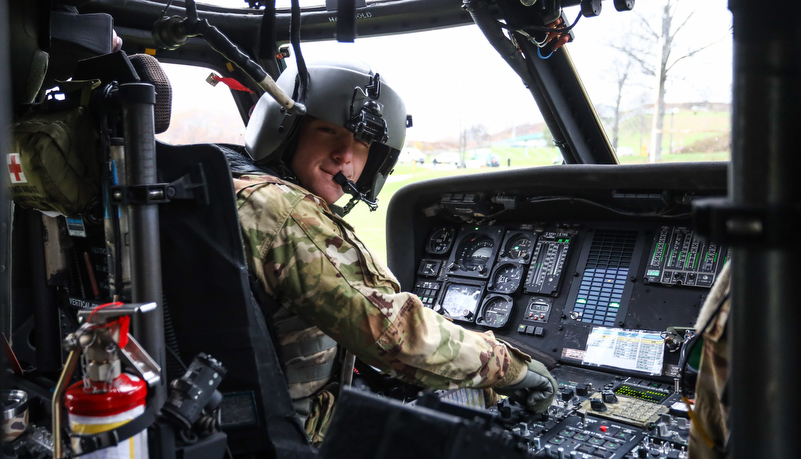 One of the pilots of the Blackhawks