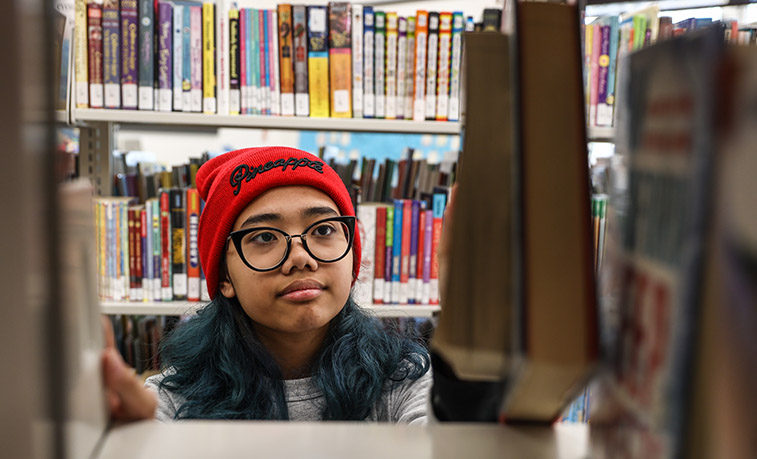 Elli Manalang  at the Slippery Rock Community library