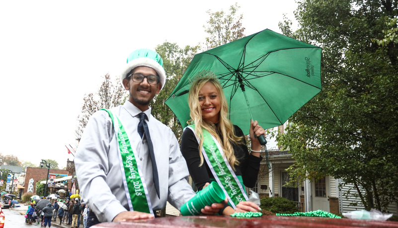 Homecoming court members