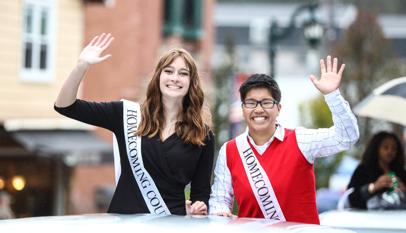 Homecoming court members