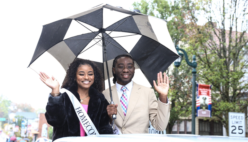 Homecoming court members