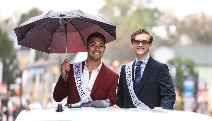 Homecoming court members