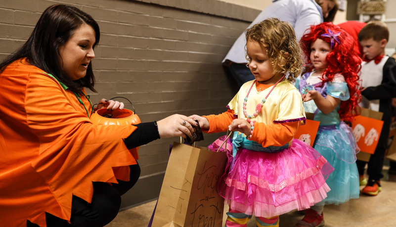 pre-school children dressed up