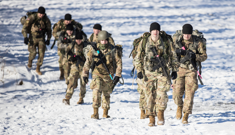 ROTC Cadets competing