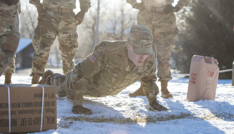 ROTC Cadets competing